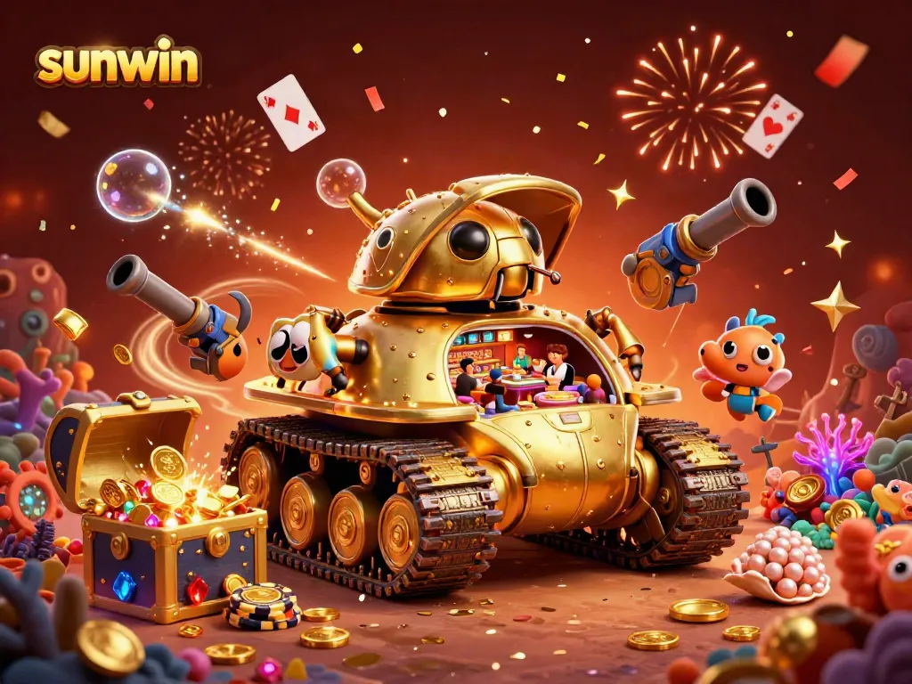 Engage in thrilling gameplay with sunwin's vibrant 3D casino scene featuring dynamic elements and rich visuals.