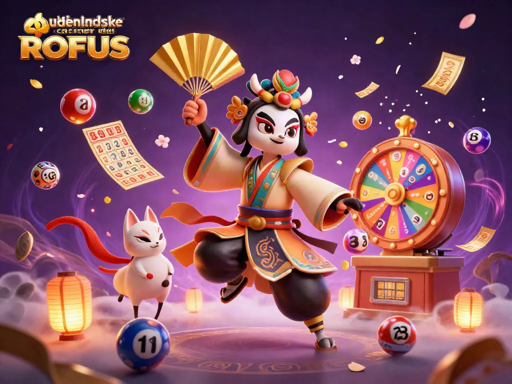Engaging lottery scene with udenlandske casinoer uden ROFUS elements, featuring vibrant characters and dynamic game elements.