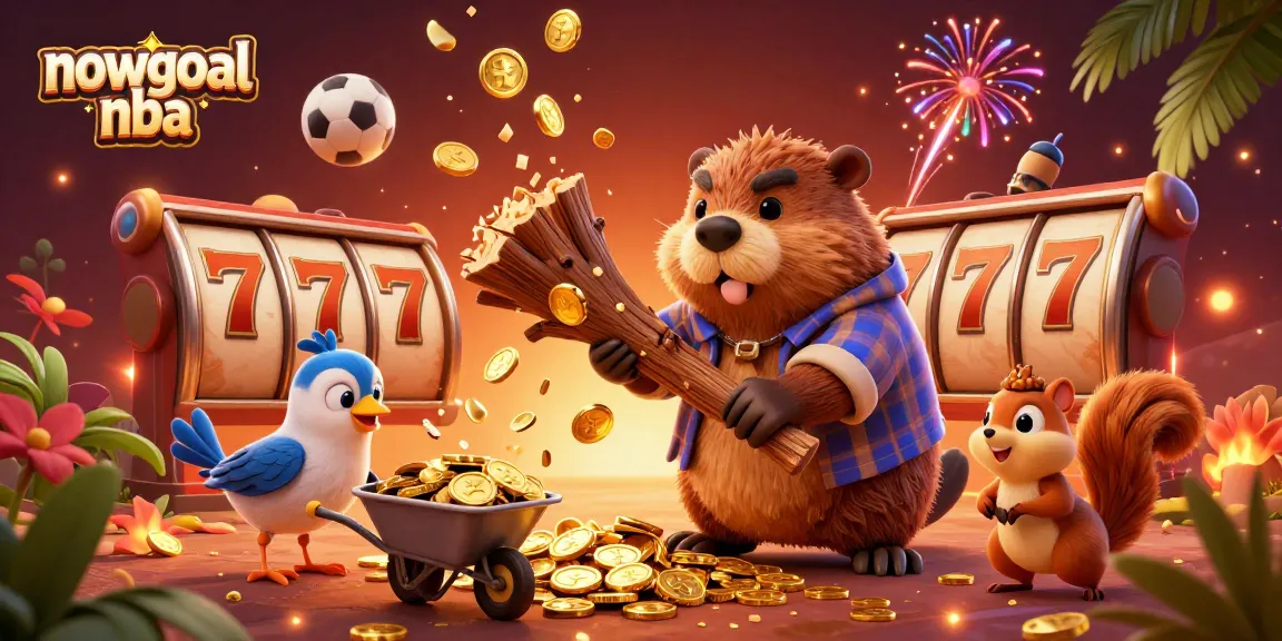 Experience the thrill of nowgoal nba with a vibrant scene showcasing animated characters and lively gambling elements.